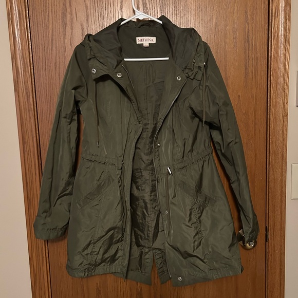 Merona Jackets & Blazers - Merona Women's Olive Anorak-style Rain Jacket
